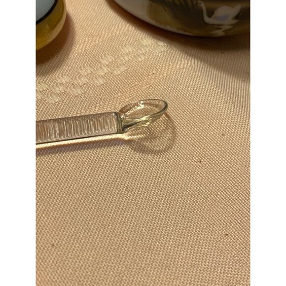 Morimura Porcelain Sugar Bowl, Lid & Glass Spoon Scenic design 2.75 in tall EUC - Picture 9 of 16